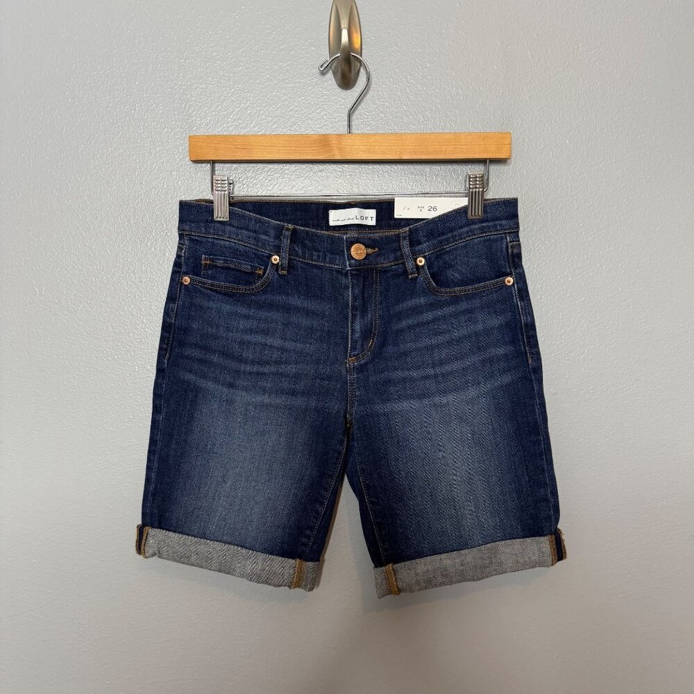 LOFT denim bermuda shorts size 26/2 - Picture 2 of 7